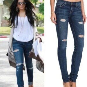 ✨VINTAGE LUX✨ Current Elliot 1968 Distressed 100% Cotton Skinny Jeans